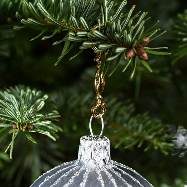 60 Stück Weihnachtskugeln Haken "Gold Candy" Aufhänger Christbaumkugel Anhänger
